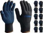 фото МАСТЕР, размер L-XL, перчатки трикотажные утепленные, с ПВХ покрытием (точка), 10 пар в упаковке.