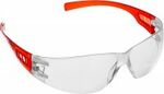 фото Облегчённые прозрачные защитные очки ЗУБР МАСТЕР широкая монолинза, открытого типа