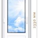 фото Пластиковая балконная дверь 760х2230 из профиля VEKA EUROLINE (класс А, 58 мм)