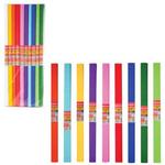 фото Цветная бумага крепированная BRAUBERG (БРАУБЕРГ), комплект 200 рулонов, 10 цветов, ассорти, плотная, 32 г/м, 50х250 см