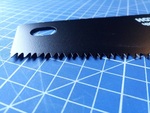 Фото №5 Ножовка по дереву КОБАЛЬТ 400 мм, шаг 3,5 мм/ 7 TPI, тефлоновое покрытие закаленный зуб, 3D-заточка, двухкомпонентная рукоятка, чистый рез (Арт. 246-142)
