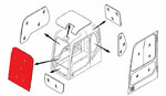 фото Стекло лобовое верхнее (триплекс) YA00001495 HITACHI серия ZAXIS-5G