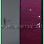 фото Металлическая дверь эконом класса модель Стандарт-2, отделка покрас и винилкожа