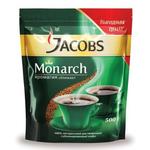 фото Кофе растворимый JACOBS MONARCH, сублимированный, 500 г, мягкая упаковка