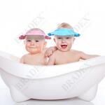 Фото №3 Шапочка - козырёк для мытья головы детская «КУПАЕМСЯ БЕЗ СЛЁЗ» голубой