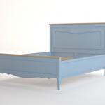 Фото №6 Голубая двуспальные кровать "Leontina" ST9341MB-ET