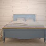 Фото №2 Голубая двуспальные кровать "Leontina" ST9341MB-ET