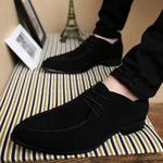 фото Весной Новой Англии Мужская повседневная обувь тенденции выявили бизнес скрабы обувь черный в корейской версии высоких мужчин обувь