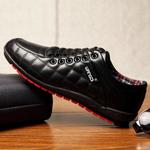 фото Весна Мужская повседневная обувь мода Мужские ботинки воздуха корейские приливные обувь Великобритании Чистка бизнес низкой отрезока обувь мужчин