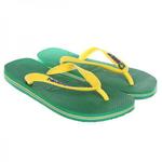 фото Вьетнамки Havaianas Brasil Logo Green/Yellow