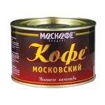 фото Кофе растворимый МОСКОФЕ "Московский", порошкообразный, 90 г, жестяная банка