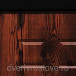фото Китайская дверь металлическая входная Черный шелк Старое Дерево MDF- 001
