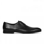 фото CORSOCOMO Кожаные ботинки на шнуровке черного цвета