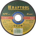 фото KRAFTOOL 125 x 1.0 x 22.2 мм, для УШМ, Круг отрезной по металлу (36250-125-1.0)
