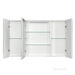 фото Зеркальный шкаф Aquaton Мадрид 120 со светильником белый 1A113402MA010