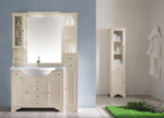 фото EBAN Eleonora Modular  Комплект мебели, с зеркалом со шкафчиком слева и светильником, полки справа,