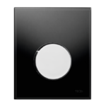 фото TECEloop Urinal Панель смыва, стекло черное, клавиша хром глянцевый