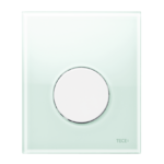 фото TECEloop Urinal Панель смыва, стекло зеленое, клавиша белая