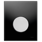 фото TECEloop Urinal Панель смыва, стекло черное, клавиша хром матовый