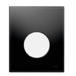 фото TECEloop Urinal Панель смыва, стекло черное, клавиша белая