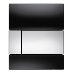 фото TECEsquare Urinal Панель смыва, стекло черное, клавиша хром глянцевый