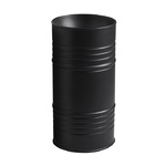 фото Раковина Kerasan Artwork Barrel 4742K31, 45 x h90 см напольная, слив в пол, черный матовый