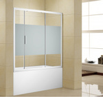 фото Шторка для ванны Aquanet Practic AE10-B-160H150U-CP, прозрачное стекло