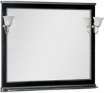 фото Зеркало Aquanet Валенса 110 черный краколет/серебро