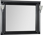 фото Зеркало Aquanet Паола 120 черный/серебро