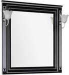фото Зеркало Aquanet Паола 90 черный/серебро