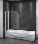 фото Шторка на ванну Cezares Relax RELAX-V-11-100/140-P-Bi-L/R, 100 х 140 см, стекло рифлёное, цвет профи