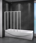 фото Шторка на ванну Cezares Relax RELAX-V-5-120/140-C-Bi, 120 х 140 см, стекло прозрачное, цвет профиля