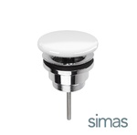 фото SIMAS PLCE - Донный клапан-сливной гарнитур (белый глянцевый | хром)