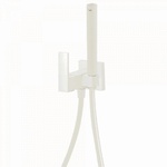 фото TRES Cuadro COLORS 00612301BM Гигиенический душ белый встраиваемый в комплекте со смесителем