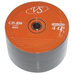фото Диски CD-RW VS, 700 Mb, 4-12x, 50 шт., Bulk