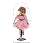 фото Фарфоровая кукла принцесса с мягконабивным туловищем высота 40 см