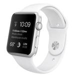 фото Apple Умные часы Apple Watch Sport 42mm Silver with Sport Band White (MJ3N2)