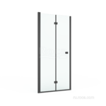 фото Душевое ограждение Roca Roca Capital Дверь складная 900X1950, прозрачное стекло, черный M4509016M