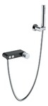 фото Boheme Stick 123-BCR.2 Смеситель для ванны BLACK TOUCH CHROME