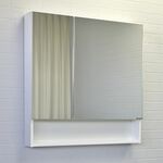 фото Зеркало-шкаф Comforty Никосия-80 белый глянец