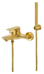 фото Смеситель для ванны Remer Infinity I02BG, золото брашированное