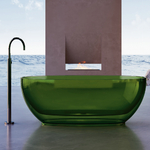 фото Прозрачная ванна ABBER Kristall AT9703Emerald зеленая