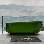 фото Прозрачная ванна ABBER Kristall AT9706Emerald зеленая