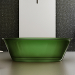 фото Прозрачная ванна ABBER Kristall AT9707Emerald зеленая