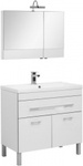фото Комплект мебели для ванной Aquanet Верона NEW 90 белый (напольный 1 ящик 2 дверцы)