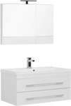 фото Комплект мебели для ванной Aquanet Нота NEW 90 белый (камерино)