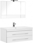 фото Мебель для ванной Aquanet Верона NEW 100 белый (подвесной 2 ящика)