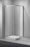 фото Душевой уголок BelBagno SELA-A-2-95-Ch-Cr, 95 х 95 х 190 см, стекло текстурированное