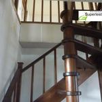 Фото №3 Лестницы деревянные полувинтовые на второй этаж К-005