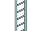 фото Лестница навесная алюминиевая со стальными кронштейнами ЛНА-2,5